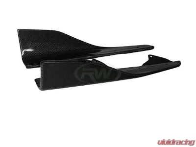 RW Carbon Fiber Side Skirt Winglets BMW F87 M2 2016-2018 - bmwf8702