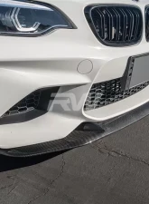 RW Carbon GTS Style Carbon Fiber Front Lip Full BMW F87 M2 2016-2018                                     - bmwf8705-full - Image 6
