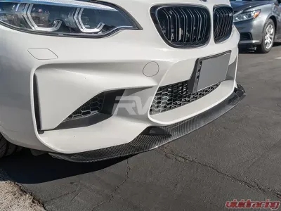 RW Carbon GTS Style Carbon Fiber Front Lip Full BMW F87 M2 2016-2018 - bmwf8705-full