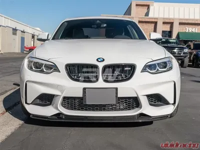 RW Carbon GTS Style Carbon Fiber Front Lip Full BMW F87 M2 2016-2018 - bmwf8705-full