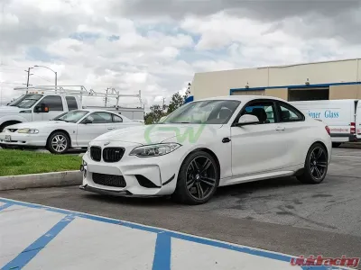 RW Carbon GTS Style Carbon Fiber Front Lip Full BMW F87 M2 2016-2018 - bmwf8705-full