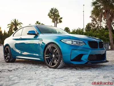 RW Carbon GTS Style Carbon Fiber Front Lip Full BMW F87 M2 2016-2018 - bmwf8705-full