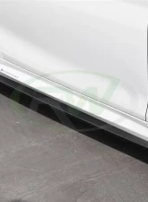 RW Carbon Fiber Side Skirt Extensions BMW F87 M2 2016-2018                                     - bmwf8711 - Image 2