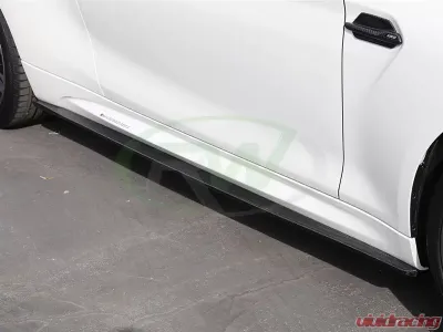 RW Carbon Fiber Side Skirt Extensions BMW F87 M2 2016-2018 - bmwf8711