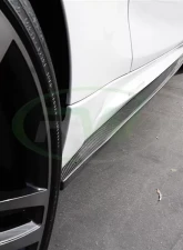 RW Carbon Fiber Side Skirt Extensions BMW F87 M2 2016-2018                                     - bmwf8711 - Image 3