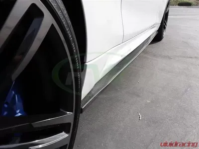 RW Carbon Fiber Side Skirt Extensions BMW F87 M2 2016-2018 - bmwf8711