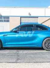 RW Carbon Fiber Side Skirt Extensions BMW F87 M2 2016-2018                                     - bmwf8711 - Image 4