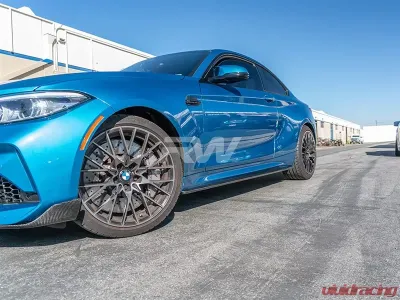 RW Carbon Fiber Side Skirt Extensions BMW F87 M2 2016-2018 - bmwf8711