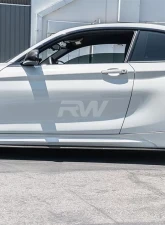RW Carbon RWS Carbon Fiber Side Skirt Extensions BMW F87 M2 2016-2018                                     - bmwf8719 - Image 2