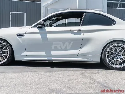 RW Carbon RWS Carbon Fiber Side Skirt Extensions BMW F87 M2 2016-2018 - bmwf8719
