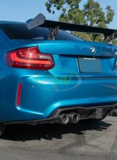 RW Carbon Fiber Kholen Style Diffuser BMW F87 M2 2016-2019                                     - bmwf8720 - Image 2