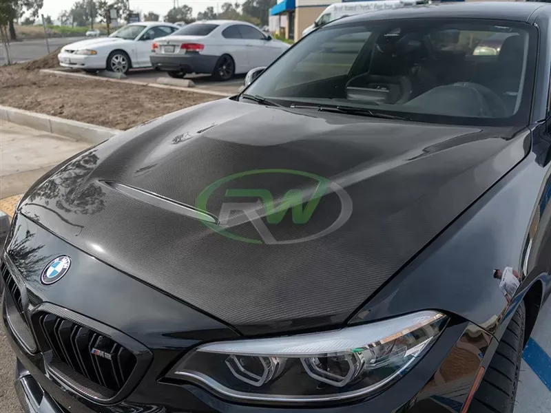 RW Carbon GTS Style Carbon Fiber Hood BMW M2 F87 | F20 | F22 2012-2021 - bmwf8722