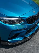 RW Carbon Competition 3D Style CF Front Lip BMW F87 M2 2019+                                     - bmwf8724 - Image 6