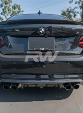 RW Carbon 3D Style Carbon Fiber Diffuser BMW F87 M2 2016-2018                                     - bmwf8726 - Image 2