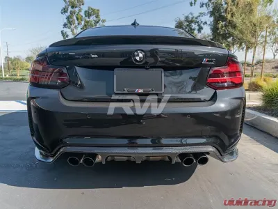 RW Carbon 3D Style Carbon Fiber Diffuser BMW F87 M2 2016-2018 - bmwf8726