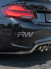 RW Carbon 3D Style Carbon Fiber Diffuser BMW F87 M2 2016-2018                                     - bmwf8726 - Image 3