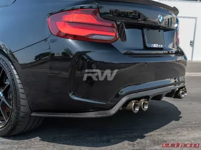 RW Carbon 3D Style Carbon Fiber Diffuser BMW F87 M2 2016-2018 - bmwf8726