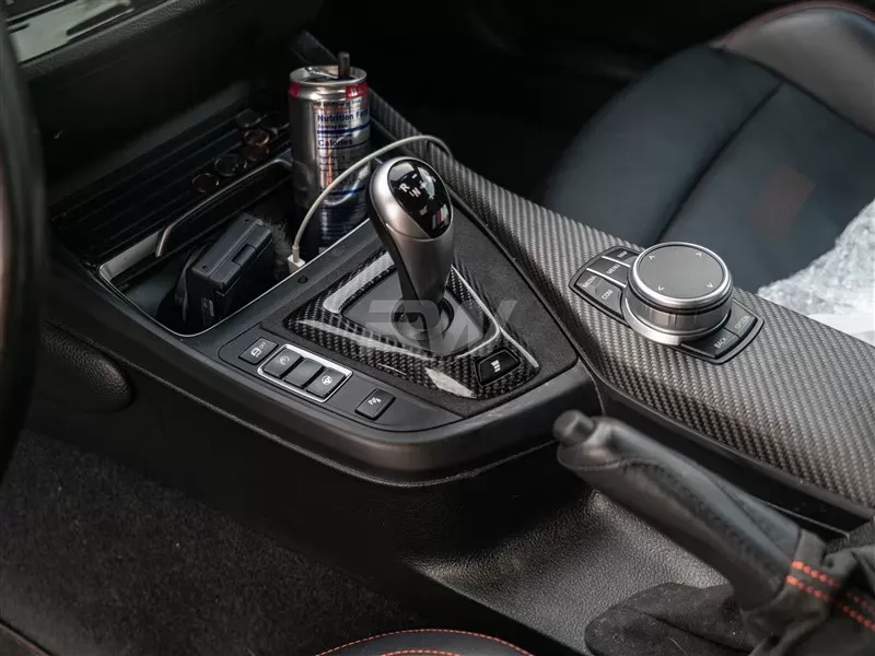 RW Carbon CF Alcantara Console Trim BMW F87 M2 2019+ - bmwf8730