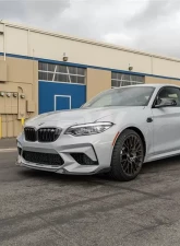 RW Carbon Comp CS Style CF Front Lip w/ SLiPLO Anti-Scrape Kit BMW F87 M2 2019+                                     - bmwf8732-1 - Image 4