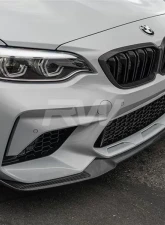 RW Carbon Comp CS Style CF Front Lip w/ SLiPLO Anti-Scrape Kit BMW F87 M2 2019+                                     - bmwf8732-1 - Image 6