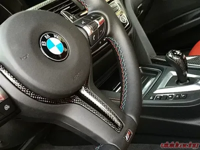 RW Carbon Inner Carbon Fiber Steering Wheel Trim BMW M3 | M4 | M5 2014-2020 - bmwf8x001