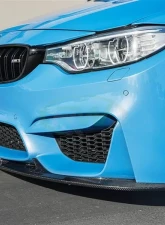 RW Carbon 3D Style Carbon Fiber Front Lip w/ SLiPLO Anti-Scrape Kit BMW F8X M3 | M4 2015-2020                                     - bmwf8x009-1 - Image 6