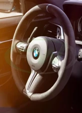 RW Carbon Fiber Competition Paddle Shifters w/ White Symbols - Matte BMW M2 | M3 | M4 2012-2021                                     - bmwf8x010-3 - Image 3