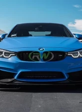 RW Carbon Fiber Canards w/ 3M Tape BMW F80 M3 | F82 F83 M4 2015-2020                                     - bmwf8x017-1 - Image 4