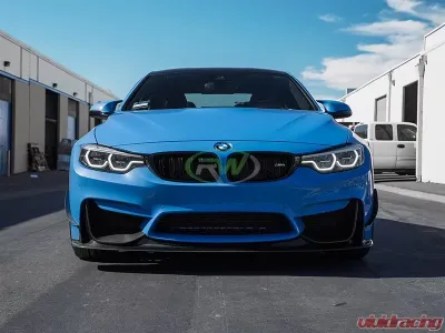 RW Carbon Fiber Canards w/ 3M Tape BMW F80 M3 | F82 F83 M4 2015-2020 - bmwf8x017-1