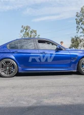 RW Carbon Fiber Side Skirt Extensions BMW F80 M3 2015-2020                                     - bmwf8x019 - Image 2