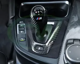 RW Carbon Fiber Alcantara Shift Console Trim BMW F80 M3 | F82 F83 M4 2015-2020