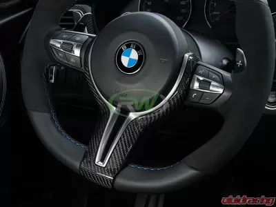 RW Carbon CF Steering Wheel Outer Trim BMW F80 | F82 | F10 2012-2020 - bmwf8x032