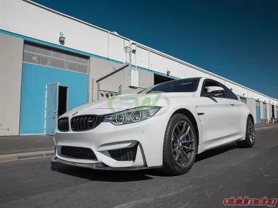 RW Carbon CS Style CF Front Lip Spoiler w/ SLiPLO Anti-Scrape Kit BMW F8X M3 | M4 2015-2020 - bmwf8x033-1