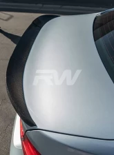 RW Carbon RWS Carbon Fiber Trunk Spoiler w/ 3M Tape BMW M3 F80 | F30 2012-2020                                     - bmwf8x038-1 - Image 5