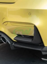 RW Carbon CF Rear Bumper Splitters BMW F80 M3 | F82 83 M4 2015-2020                                     - bmwf8x041 - Image 6