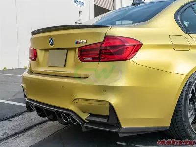 RW Carbon CF Rear Bumper Splitters BMW F80 M3 | F82 83 M4 2015-2020 - bmwf8x041