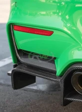 RW Carbon CF Rear Bumper Splitters BMW F80 M3 | F82 83 M4 2015-2020                                     - bmwf8x041 - Image 4