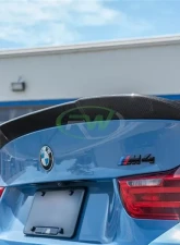 RW Carbon RWS Carbon Fiber Trunk Spoiler w/ 3M Tape BMW F82 M4 2015-2020                                     - bmwf8x042-1 - Image 2