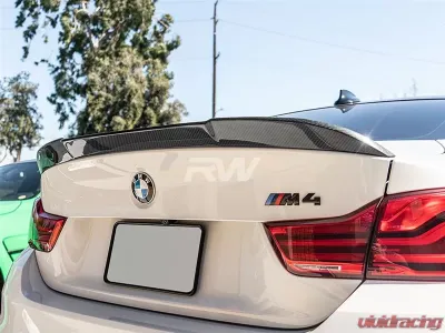 RW Carbon RWS Carbon Fiber Trunk Spoiler w/ 3M Tape BMW F82 M4 2015-2020 - bmwf8x042-1