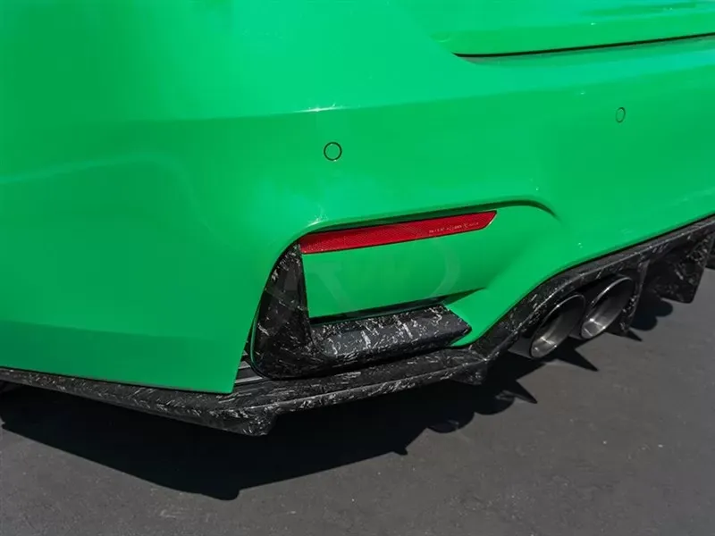 RW Carbon Forged Carbon Fiber Rear Bumper Splitters BMW F80 M3 | F82 F83 M4 2015-2020 - bmwf8x058