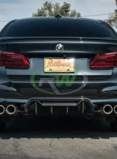 RW Carbon Performance Style CF Diffuser BMW F90 M5 2018-2022                                     - bmwf9001 - Image 2