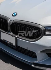 RW Carbon Fiber Grille Surrounds BMW F90 M5 2021-2022                                     - bmwf90028 - Image 5