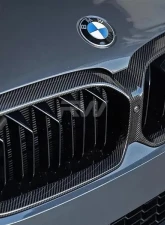 RW Carbon Fiber Grille Surrounds BMW F90 M5 2021-2022                                     - bmwf90028 - Image 4
