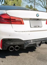 RW Carbon CS Style Carbon Fiber Diffuser w/ SLiPLO Anti-Scrape Kit BMW F90 M5 2018-2022                                     - bmwf9003-1 - Image 2