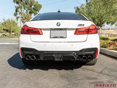 RW Carbon CS Style Carbon Fiber Diffuser w/ SLiPLO Anti-Scrape Kit BMW F90 M5 2018-2022 - bmwf9003-1