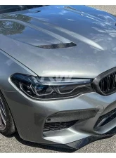 RW Carbon CS Style Aluminum Hood w/ Carbon Fiber Hood Vent BMW F90 M5 | M5 Competition 2018-2023                                     - bmwf90036-2 - Image 2