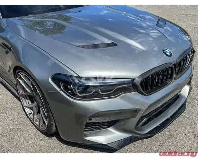 RW Carbon CS Style Aluminum Hood w/ Carbon Fiber Hood Vent BMW F90 M5 | M5 Competition 2018-2023 - bmwf90036-2