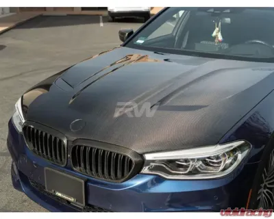 RW Carbon CS Style Carbon Fiber Hood BMW M5 G30 | F90 2017-2023 - bmwf90038