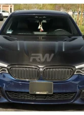 RW Carbon CS Style Carbon Fiber Hood BMW M5 G30 | F90 2017-2023                                     - bmwf90038 - Image 2