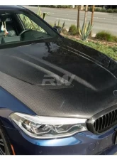 RW Carbon CS Style Carbon Fiber Hood BMW M5 G30 | F90 2017-2023                                     - bmwf90038 - Image 3